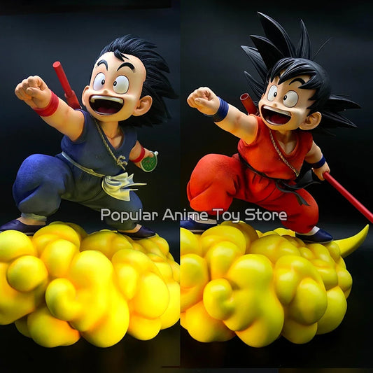 7.87in/20cm Anime Dragon Ball Figures Son Goku Somersault cloud PVC Statue Model