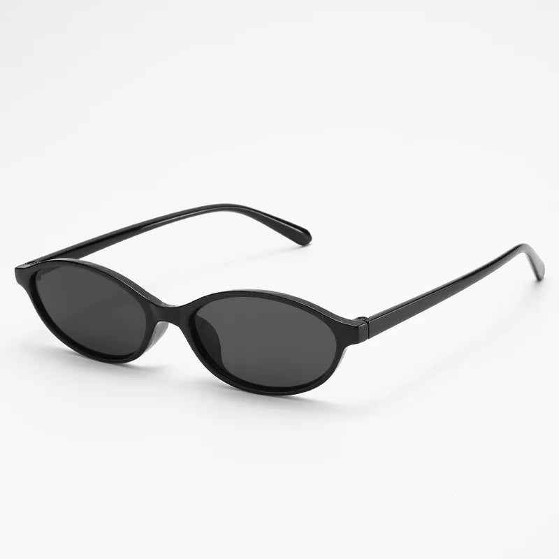Retro Personality Small Frame Oval Sunglasses, Artistic Style Sunglasses, Trendy Sunglasses