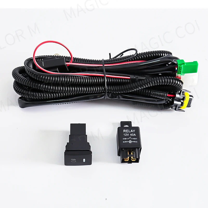 Wires Harness For Car Fog Light Socket Switch Indicator for Toyota Honda Nissan Mitsubishi Ford Suzuki Kia Car Accessories 12V