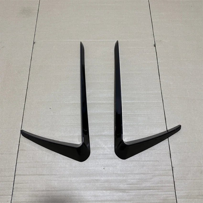 For VW Golf 7 MK7 GTI 2013-2016 Car Front Bumper Fog Light Intake Frame Grille Splitter Spoiler Side Air Vent Trim Gloss Black