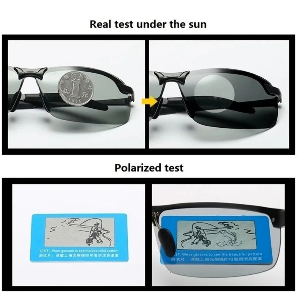 Anti-glare Driving Night Vision Glasses, Polarized Sunglasses for Men, Photochromic Driving Glasses