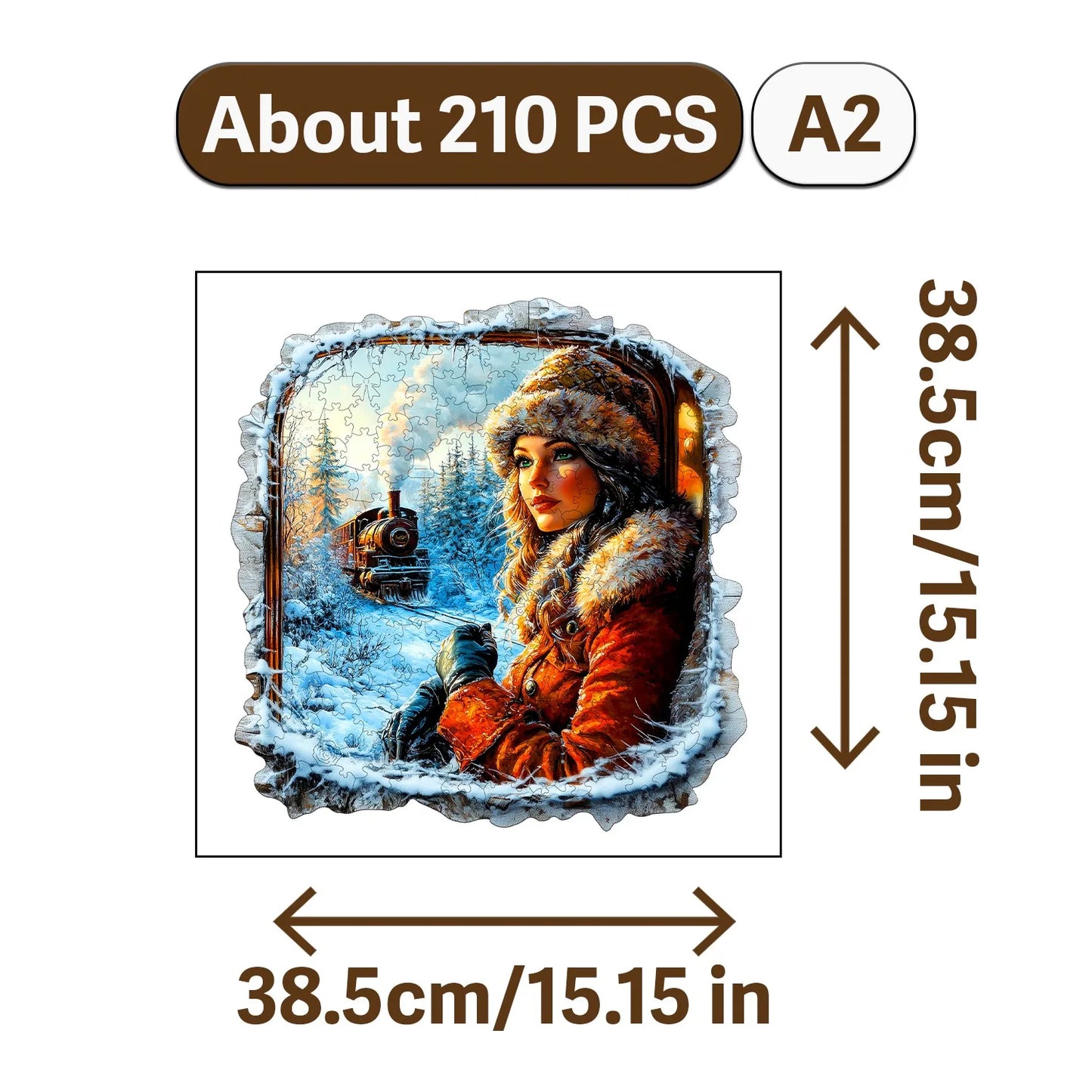 Nowadays Retro Art Style Wooden Jigsaw Puzzle Wood Home Decor Painting Christmas and Halloween Gift Toy for Teen and Kid