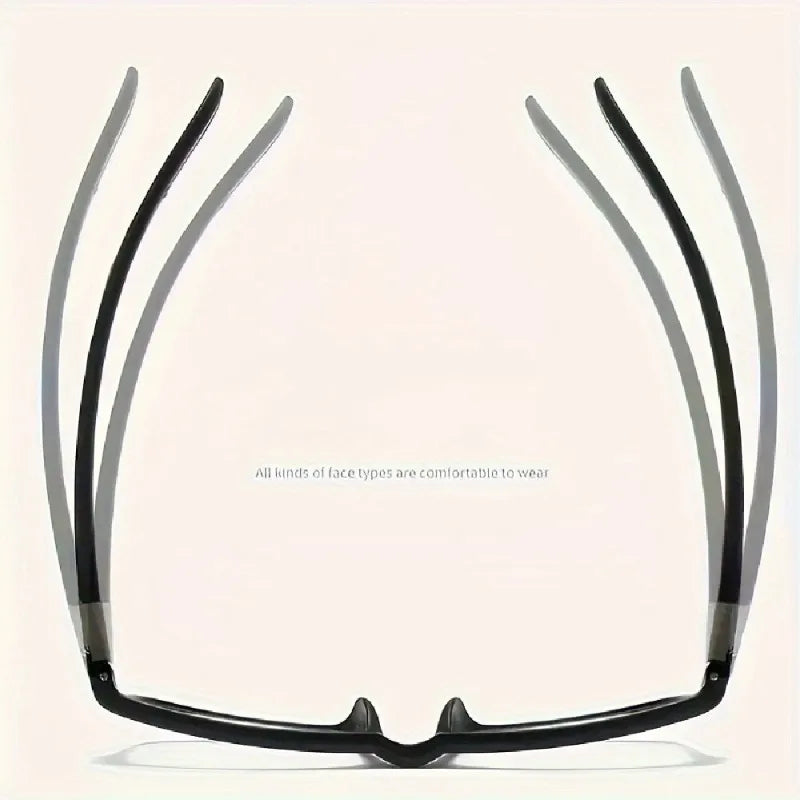 6 Pairs of Men's Elegant Anti Blue Reading Glasses Suitable for Digital Screens and Outdoor Use, Computer Goggles