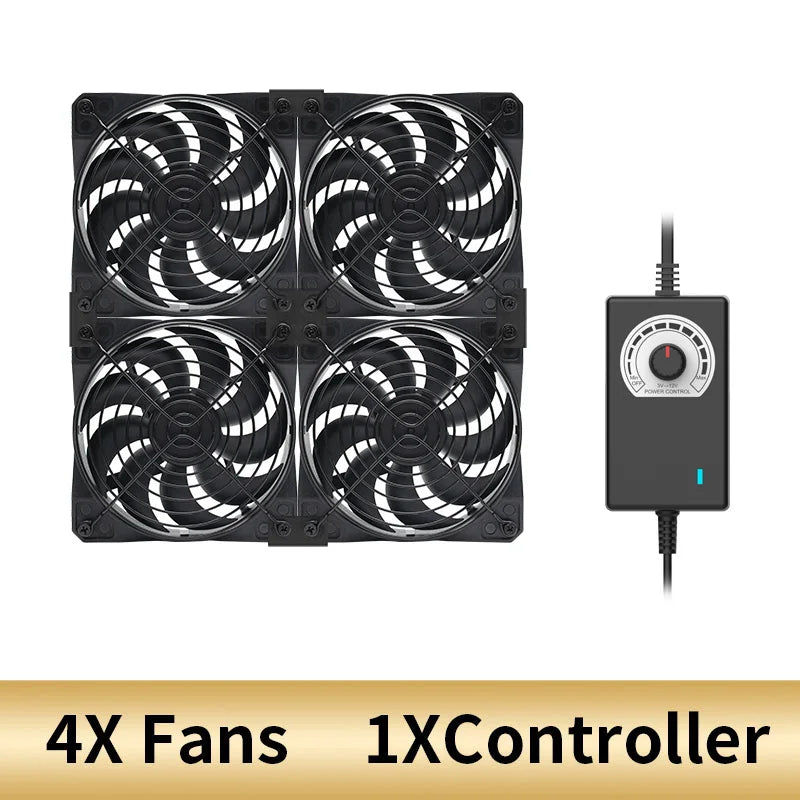 EU Plug 120mm 3000RPM Cooling Fan 12V/220V Mining, Server, Cabinet, Workstation