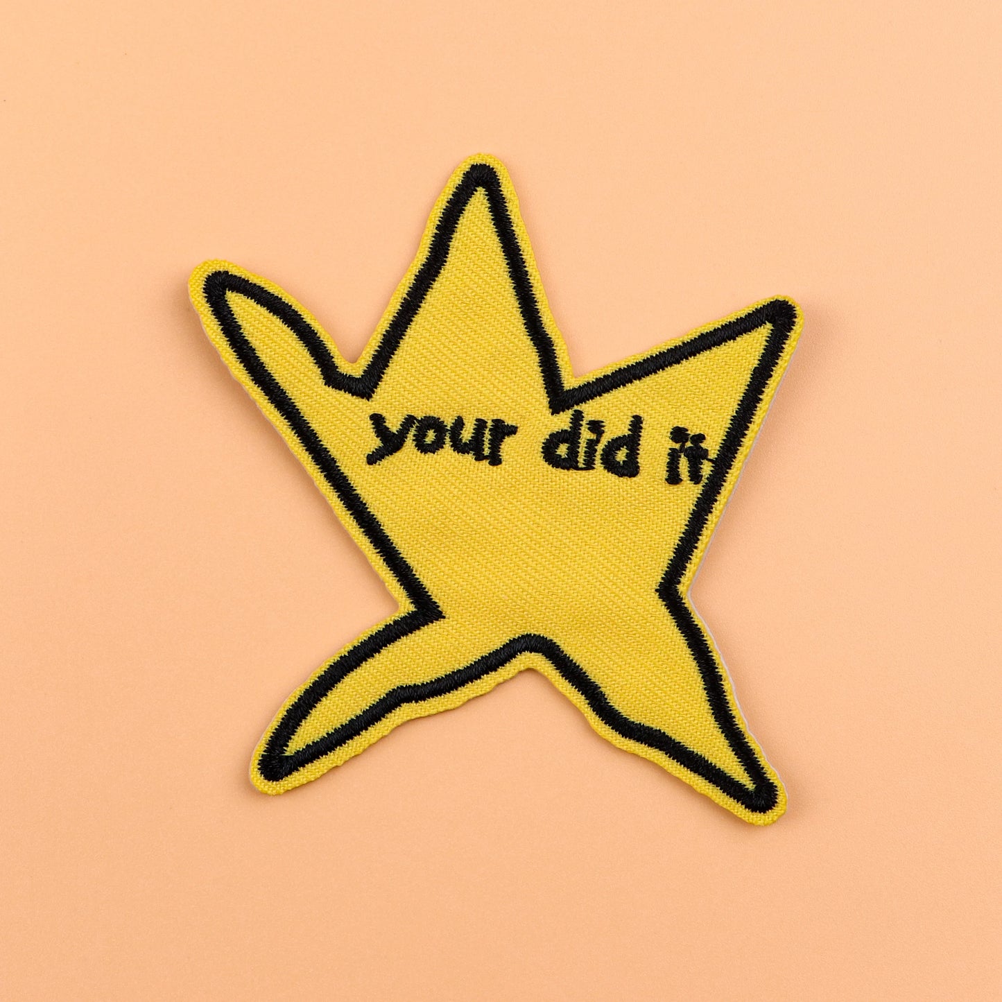 your did it Embroidery Patch Star Quotes Iron On Patches For Clothing Thermoadhesive Patches On Clothes DIY Sew Badges