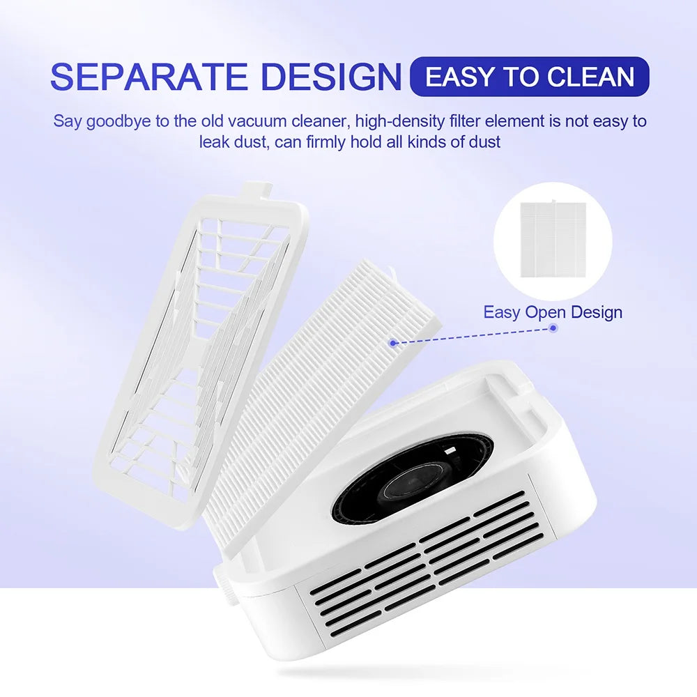 120W Powerful Nail Dust Collector With 2 Filter Super Suction Brushless Nail Dust Extractor Nail Art Manicure Fan Vacuum Cleaner