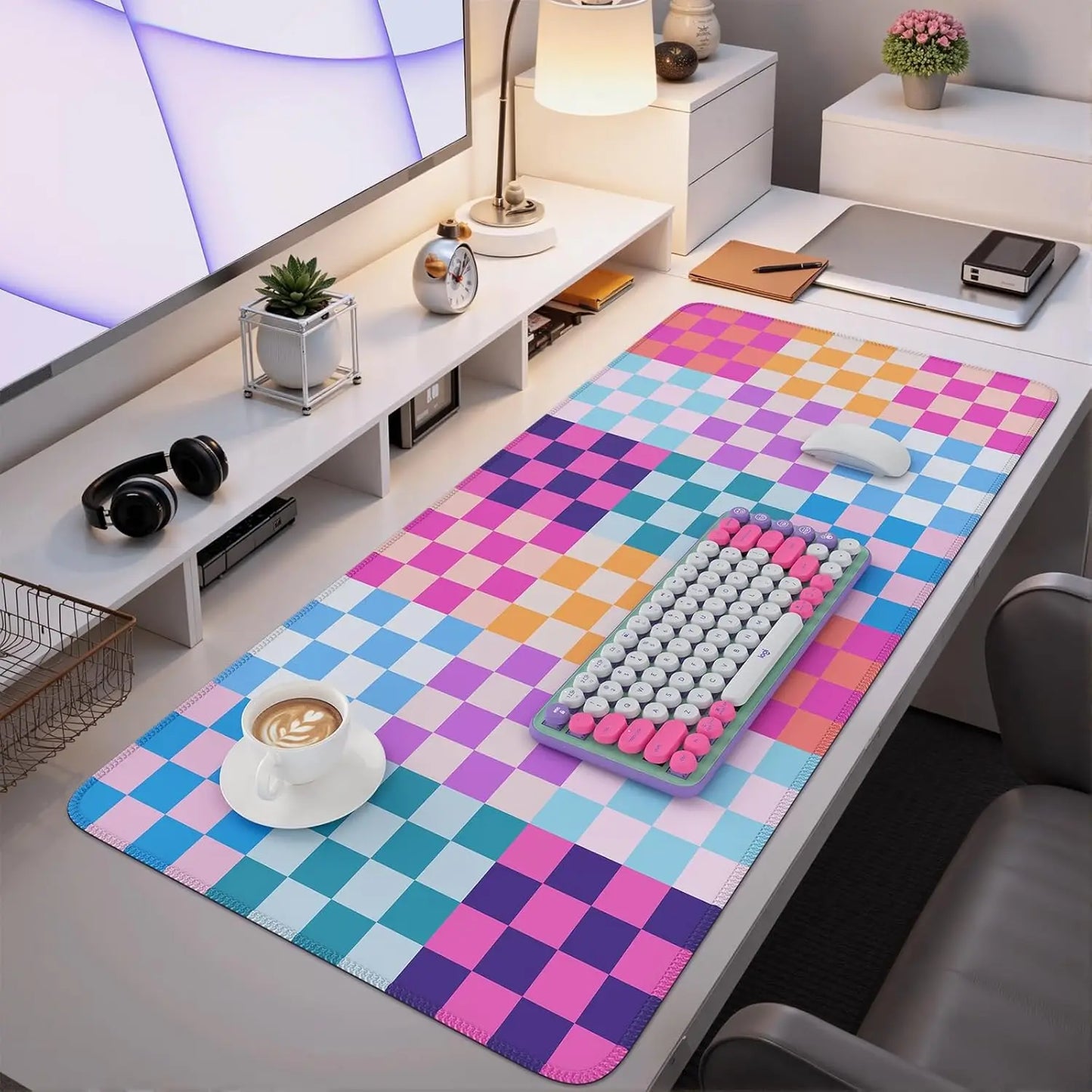 Desk Matt for Desktop, Cute Desk Pad Mat, XXL Large Mouse Pad, Keyboard Pad Mouse Mat for Computer