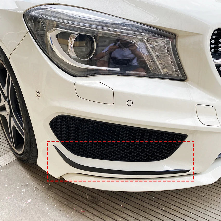Front Bumper Air Vent Cover Trim Gloss Black For Mercedes Benz CLA Class C117 AMG Line 2013-2015 Intake Frame Spoiler Splitter