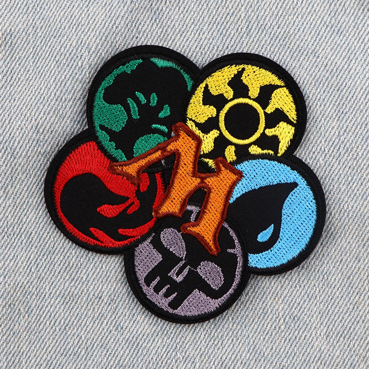 Party Card Game Iron On Patch Clothes Patch For Clothing Cool Embroidered Patch Garment Apparel Accessories Sewing Stickers