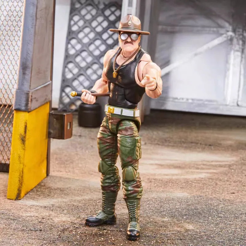 Original Hasbro G.I. Joe GI Joe Classfied Series Sgt Slaughter Action Figure Collection Toys Ornaments