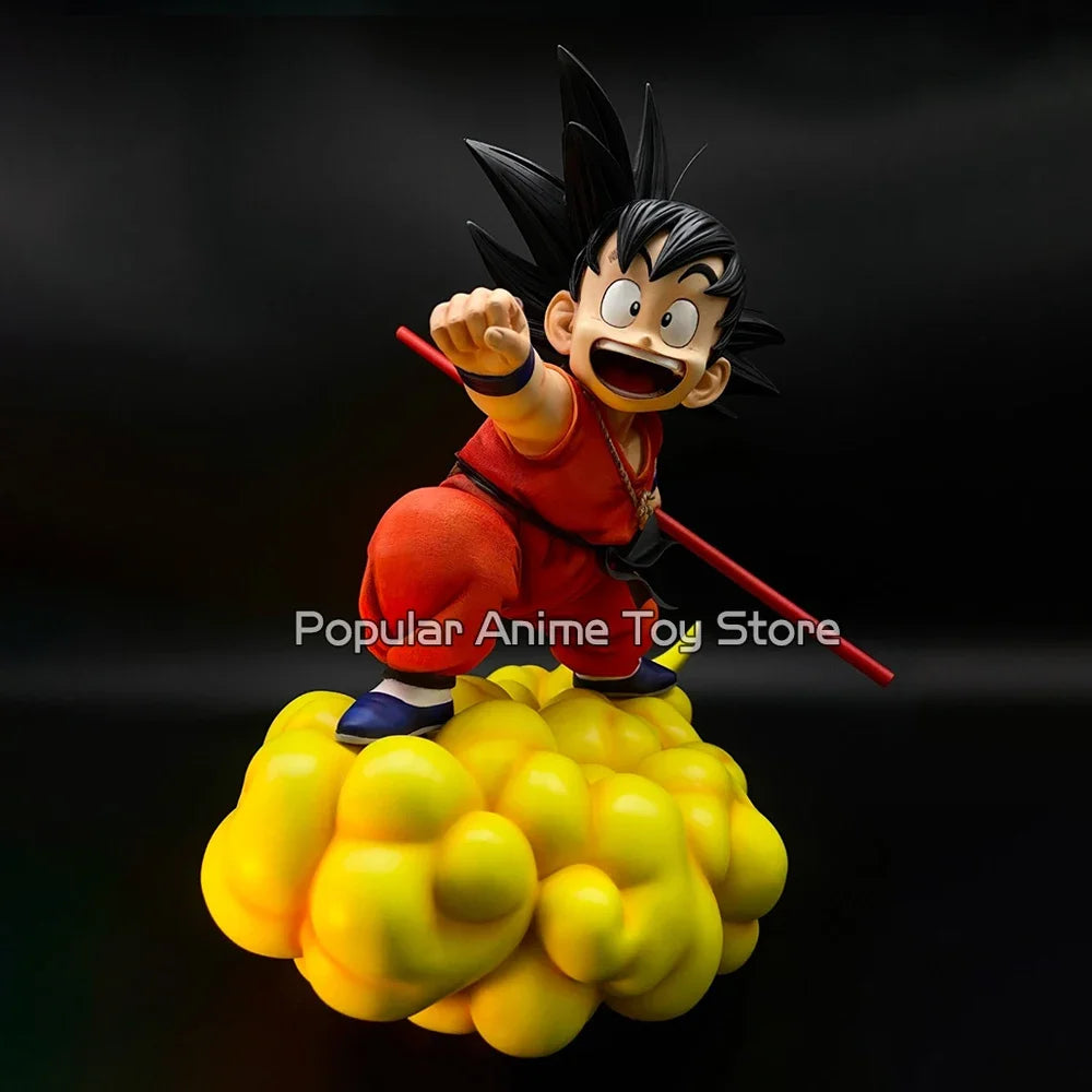 7.87in/20cm Anime Dragon Ball Figures Son Goku Somersault cloud PVC Statue Model