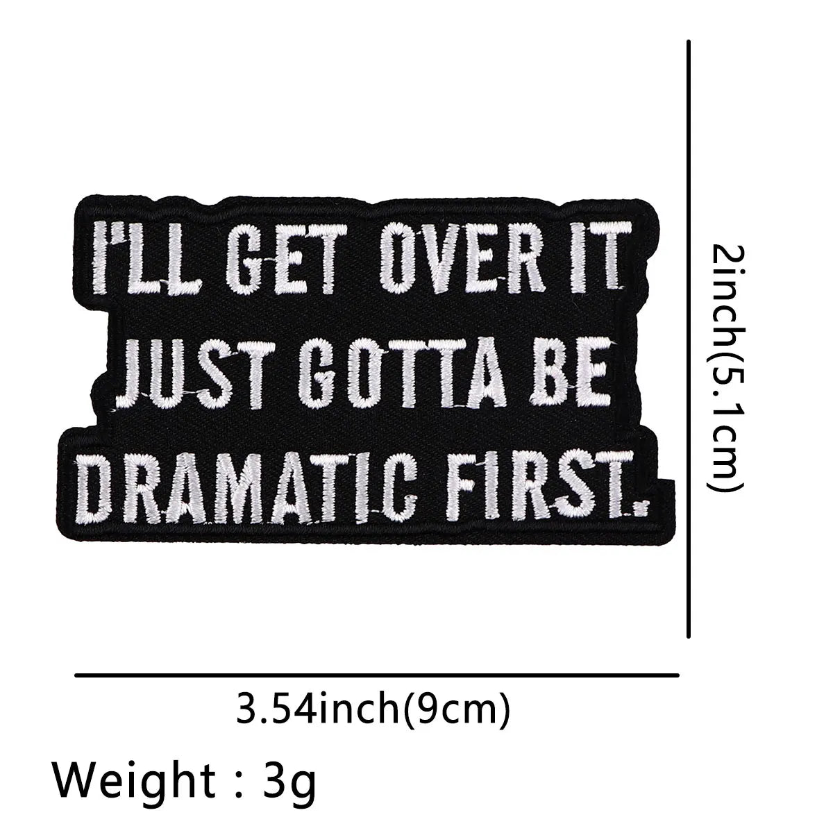 Caution Patch Funny Quotes Iron-On Patches For Clothing Stickers Snacks Embroidered Patches On Clothes DIY Clothes Stripes