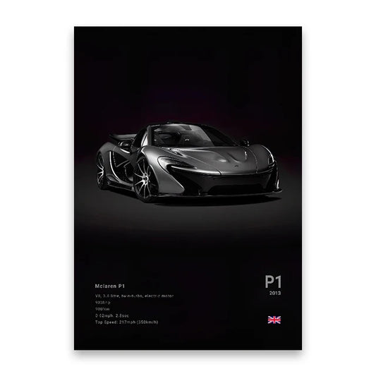 2013 Mclaren P1 Print Famous Brand Cars Canvas Wall Poster Room Decor