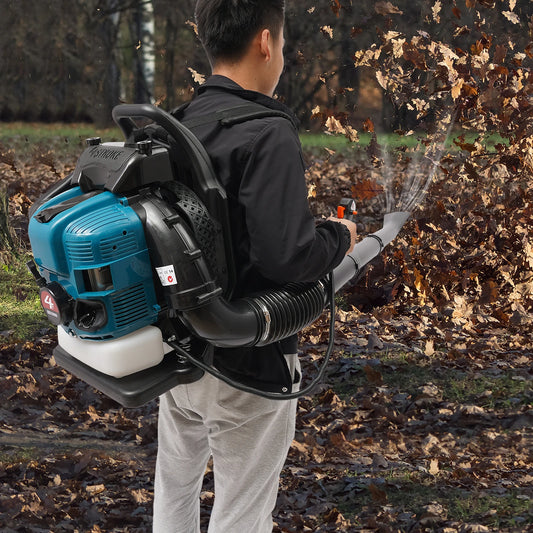 Gasoline Leaf Blower 4 Stroke Cordless Petrol Backpack Leaf Air-cooled Blower