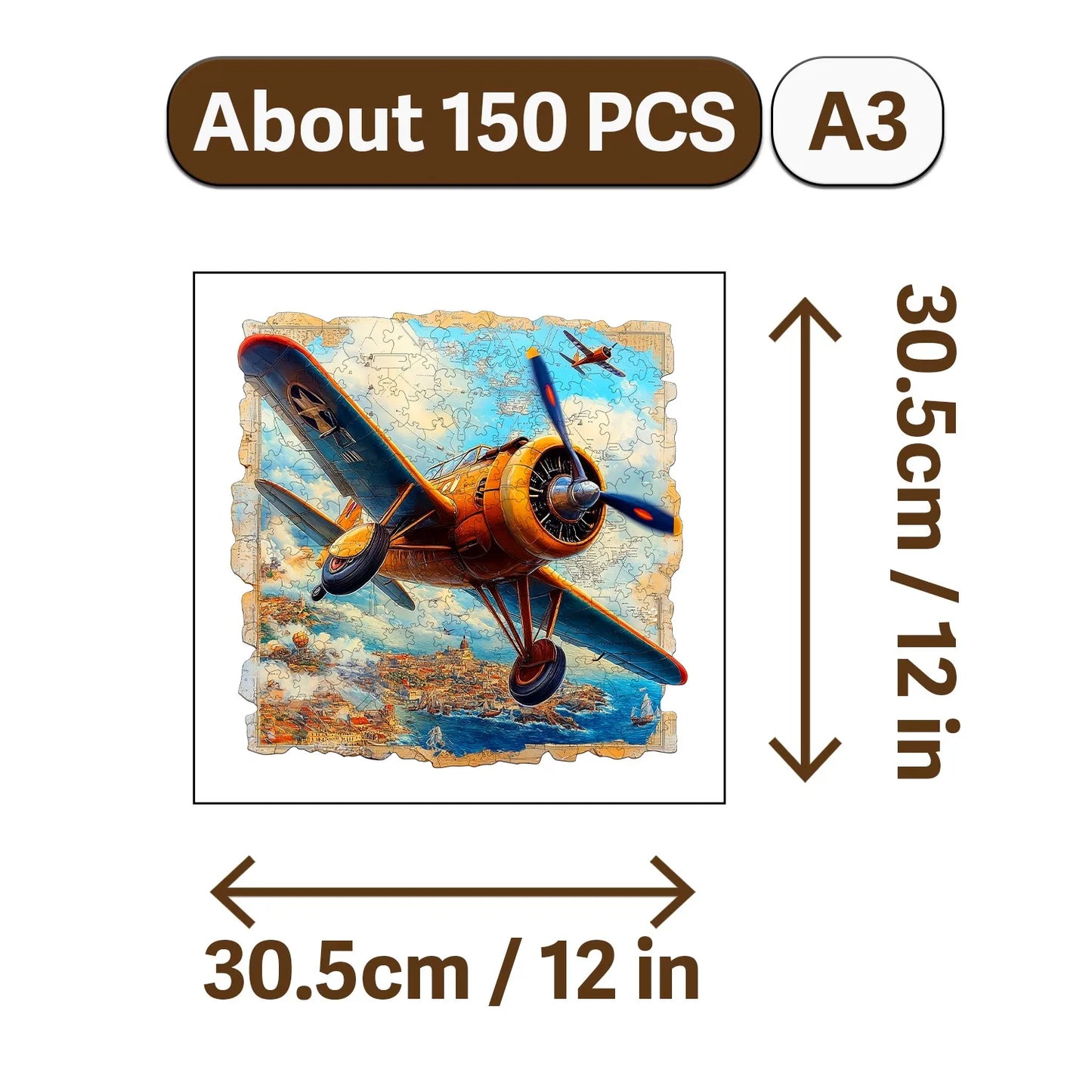 Nowadays Retro Art Style Wooden Jigsaw Puzzle Wood Home Decor Painting Christmas and Halloween Gift Toy for Teen and Kid