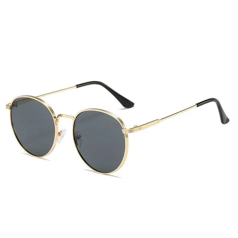 3pcs Unisex Round Metal Fashion Fashion Glasses - Lightweight Oval Retro Round Frames with Decorative Lensesfor Daily Use