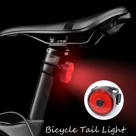 Bicycle COB Red Rear Light Bicycle High Visibility Rechargebale Usb Bike Tail Light Round Shape Multifunctional Bike Lamps