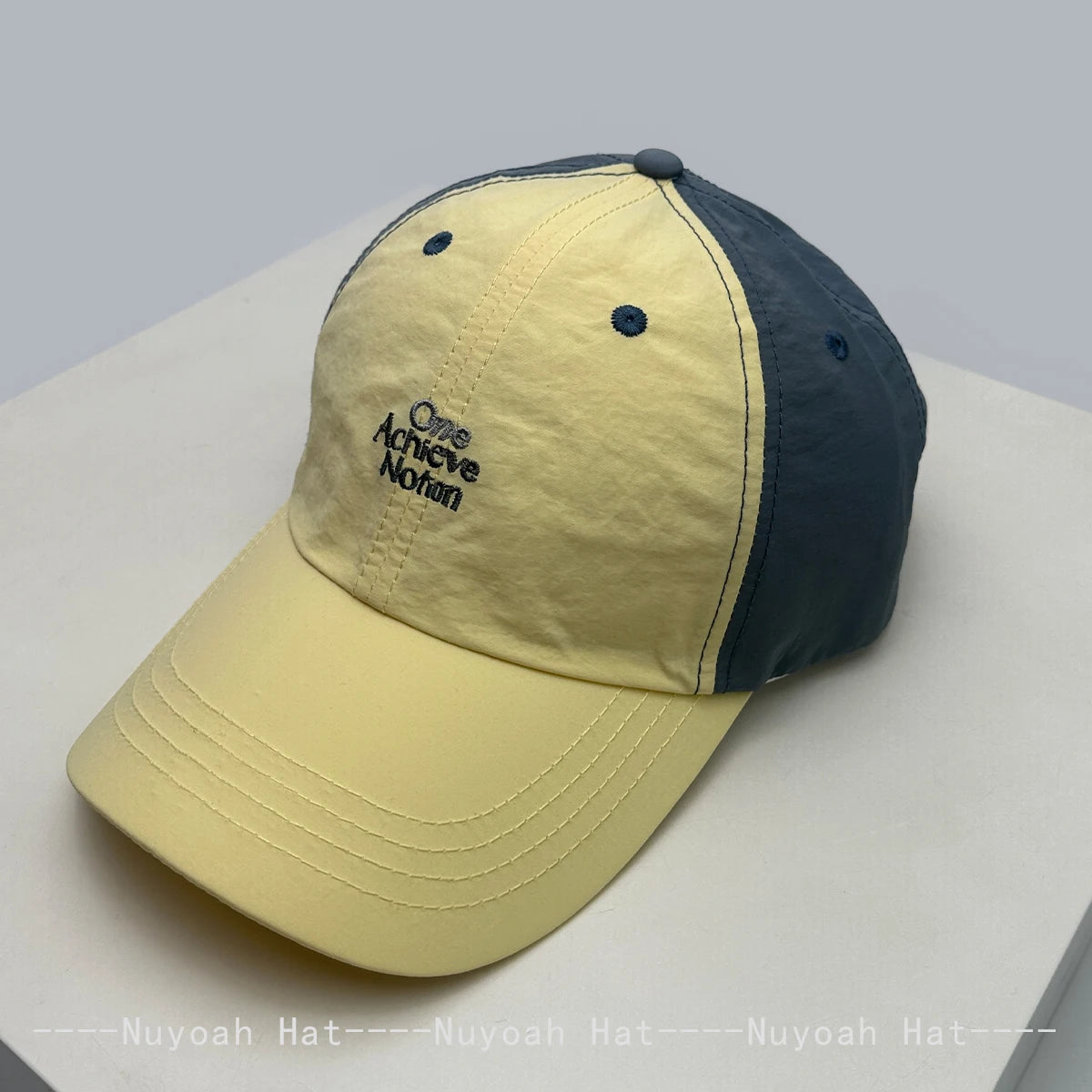 New Men Women Quick-dry Color Block Embroidered Letters Baseball Hats Sunshade Outdoor Versatile Travel Peaked Caps Fashion ins