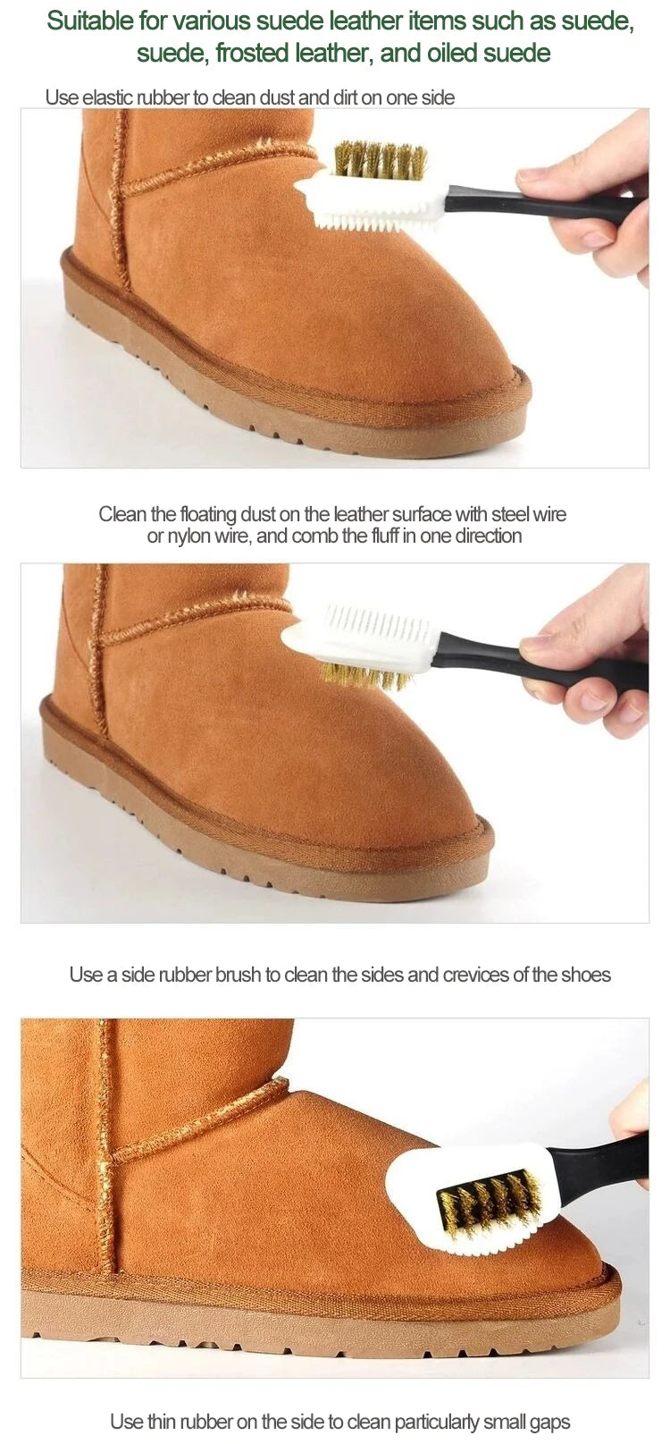 Shoe Brush for Sneakers Suede Brush Shoe Cleaning Suede Boots Sneakers Cleaner