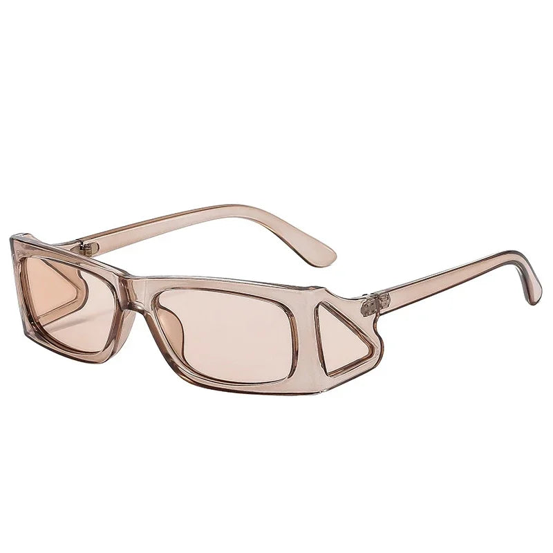 JNPCXI Fashion Unique Small Square Sunglasses Women Retro Brand Designer Men Trending Punk Sun Glasses UV400