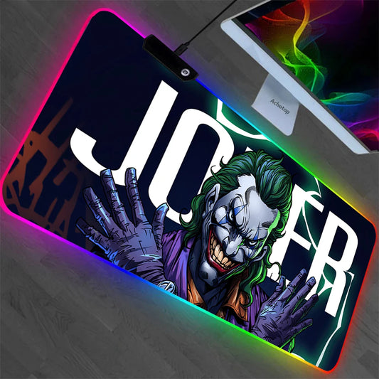 J-jokers RGB Pc Gaming Poker Keyboard Mouse Pad Mousepad LED Glowing Mouse Mat17