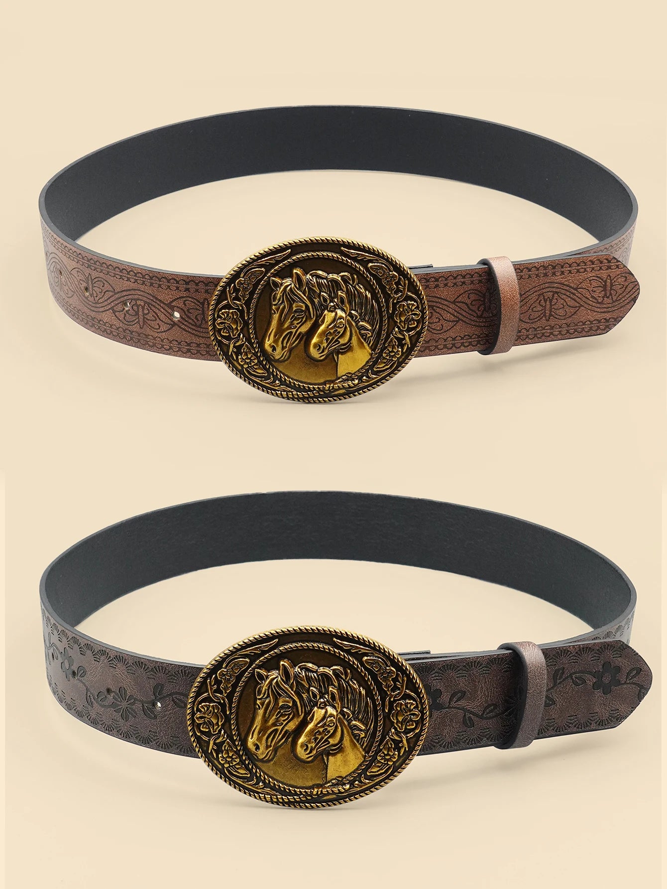 Western Denim Retro Belt, Fashionable Casual Women's Belt, Retro Printed Belt, Classic Decorative Belt, Daily Commuting College