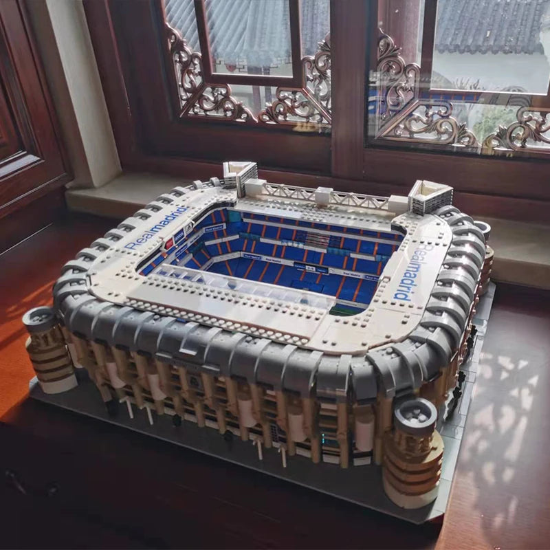 5876pcs Ideas Famous Santiago Bernabeu Stadium Real Madrid Moc Assembly Blocks