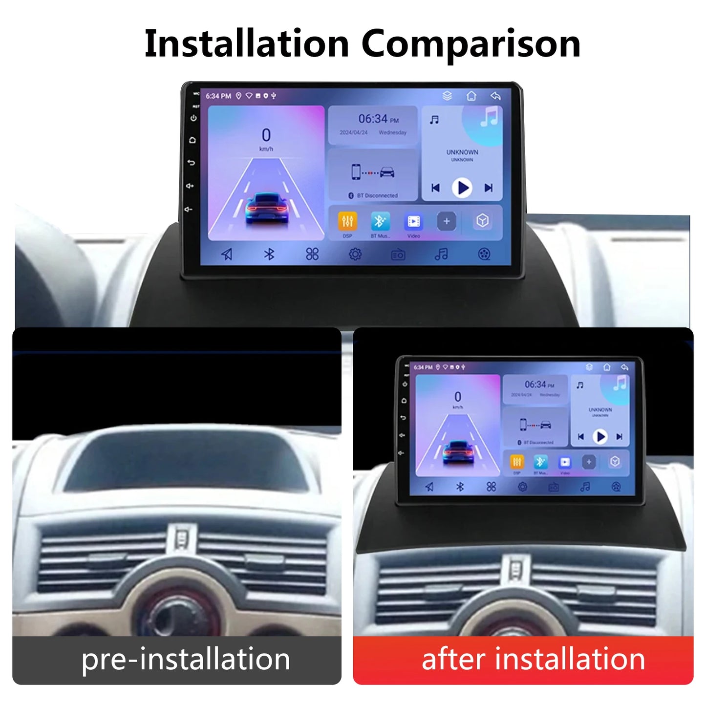 Android Radio For Renault Megane 2 2002-2009 Wireless Carplay Car Multimedia Player GPS Navigation 4G