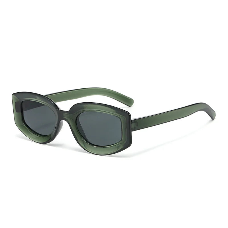 JNPCXI Fashion Jelly Color Square Sunglasses Women Shades UV400 Retro Trending Men Punk Blue Pink Sun Glasses