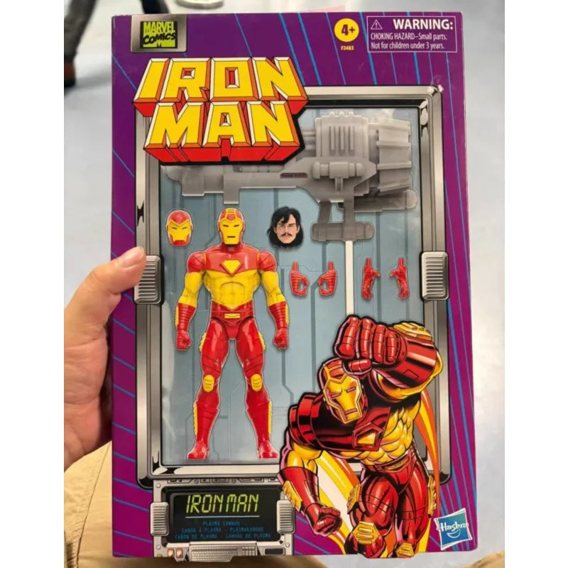 Original Hasbro Marvel Legends Series Iron Man Anime Figure Toy Model Collection