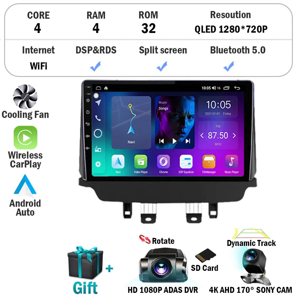 Android 16 Auto Radio For Mazda CX-3 CX3 Mazda 2 DK 2014 - 2021 Carplay Stereo Car Multimedia Player GPS Navigation 2din WIFI+4G