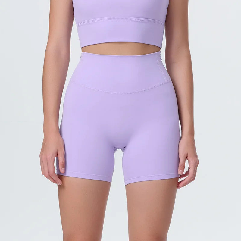 DIA FIT JOY New Naked feel tight fitting pants cycling yoga pants high waisted and hip lifting sports shorts fitness pants