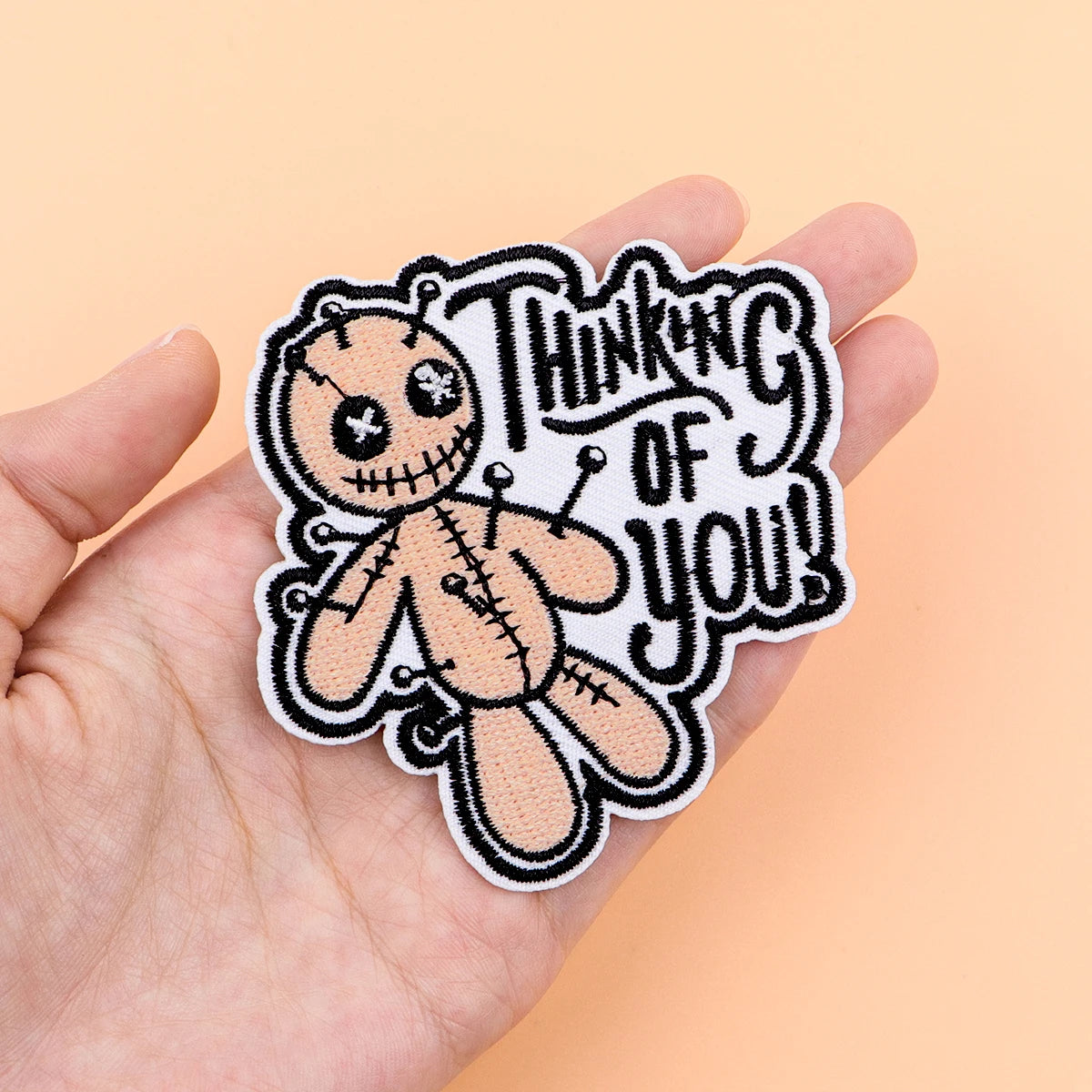 "Thinking of You!" Iron On Patch Patch For Clothing Christmas Embroidered Patch Garment Apparel Accessories Sewing Stickers