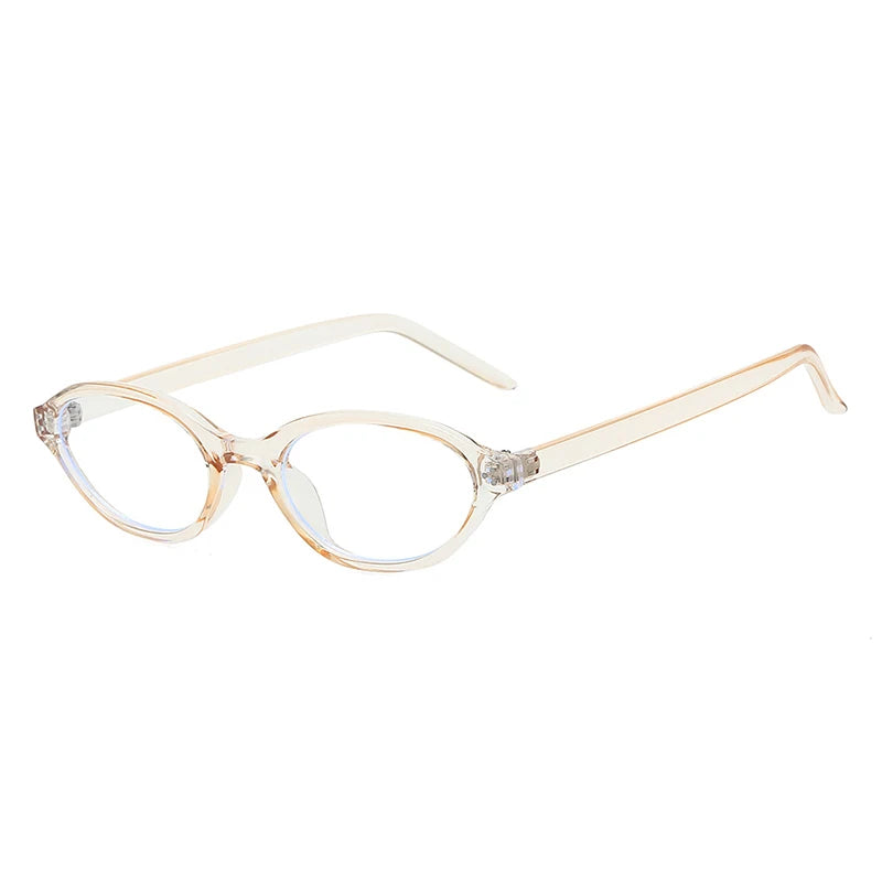 JNPCXI New Fashion Small Oval Sunglasses Women Ins Popular Retro Rivets Men Candy Color Punk Sun Glasses Clear Lens Frame UV400