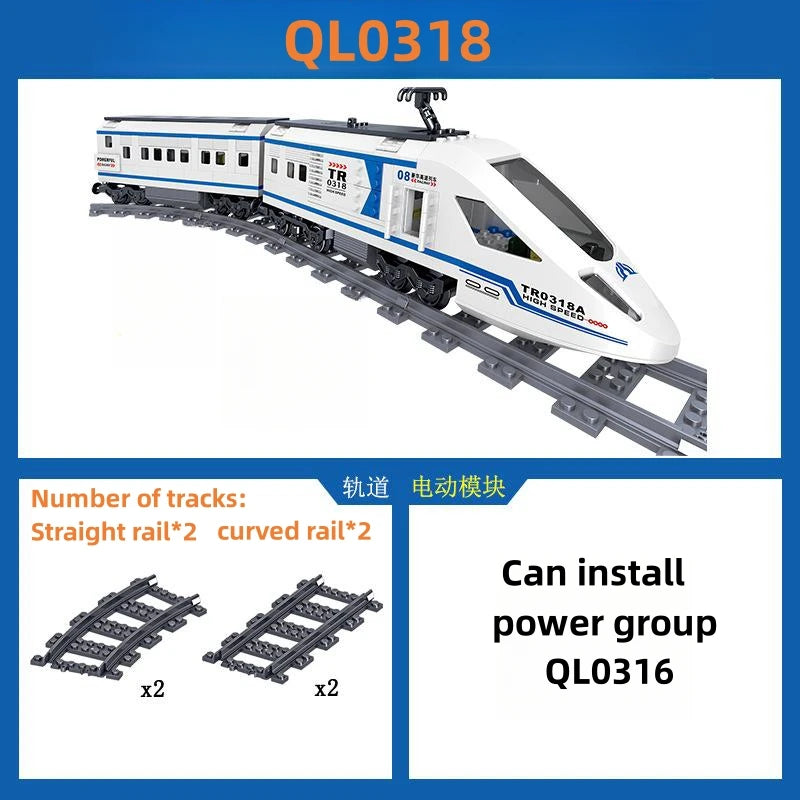 Technical Train Maintenance Advanced Model CityRail Tracks Building Blocks Toys