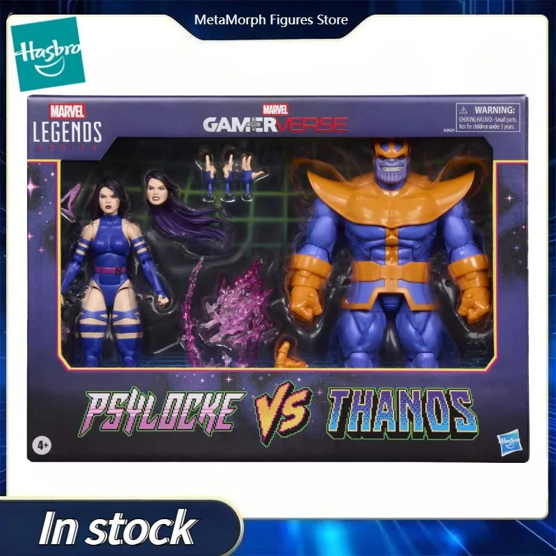 Original Hasbro Marvel Legends Series Gamerverse Psylocke Vs. Thanos Action Figure Toys Model Collection