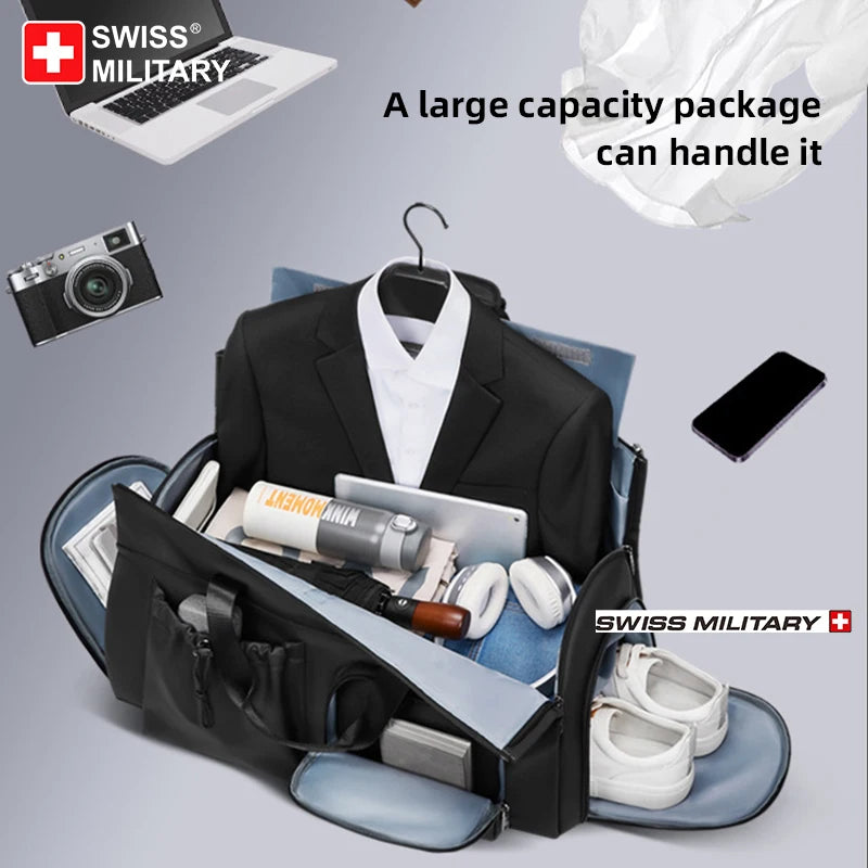 SWISS MILITARY Handheld XL Capacity Multifunction Luggage Anti-Water Travel Bag