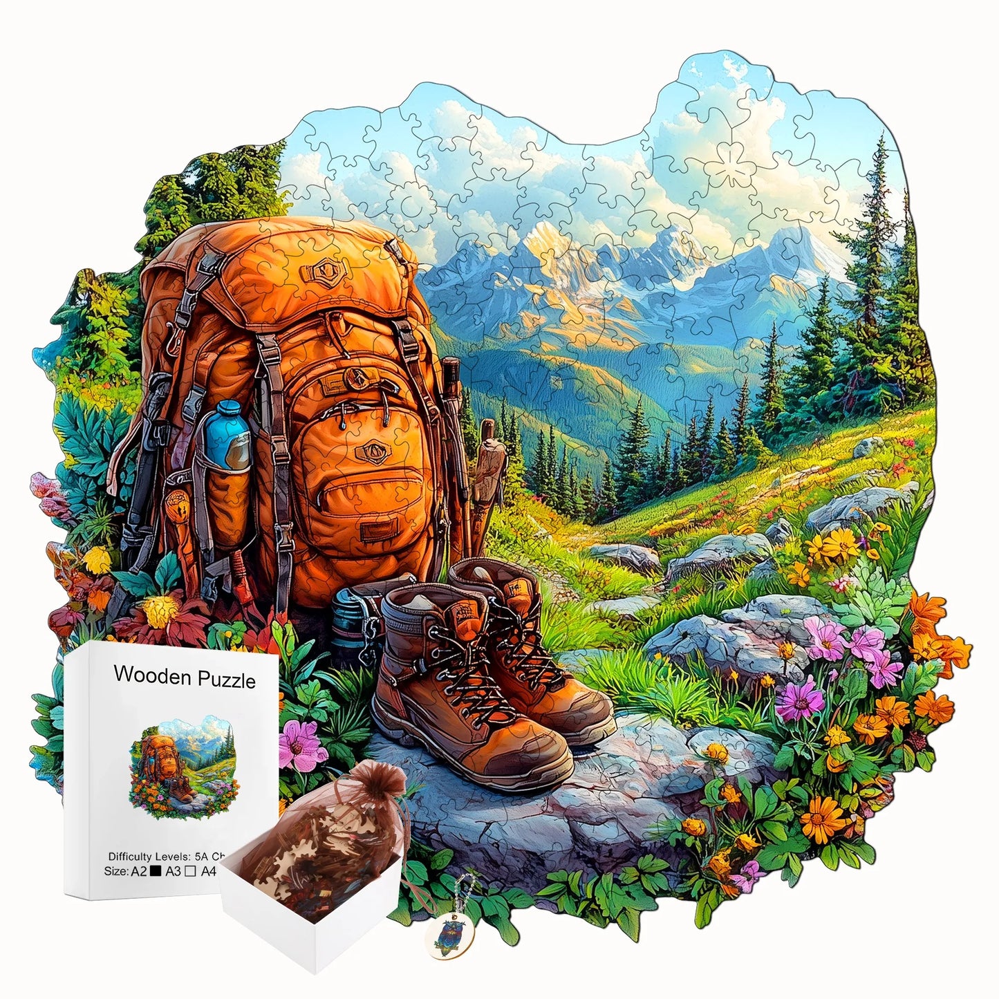 Forests and Lakes Wooden Jigsaw Puzzle Beautiful Wooden Decor Christmas and Halloween Gift Toy For Teen And Kid