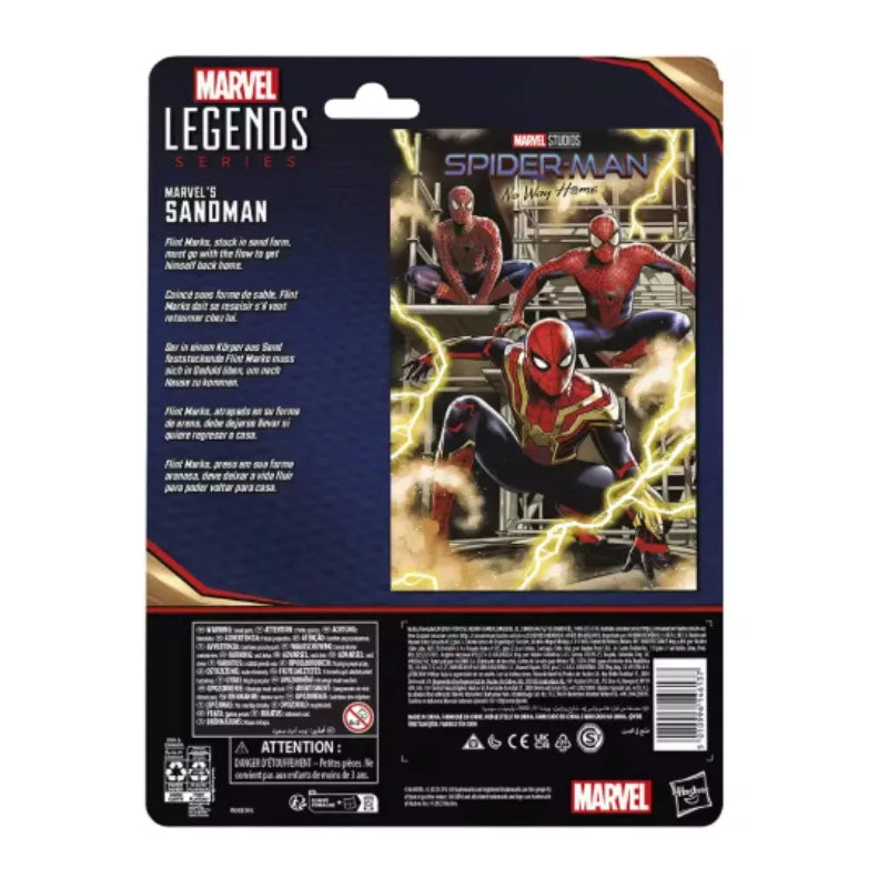 Original Hasbro Marvel Legends Series Sandman Spider-Man: No Way Home Action Toy Figure