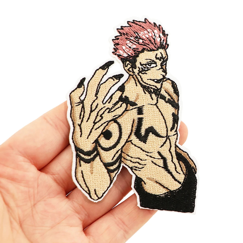 DIY Anime Badges Embroidery Patch Applique Ironing Clothing Sewing Supplies Decorative Patches