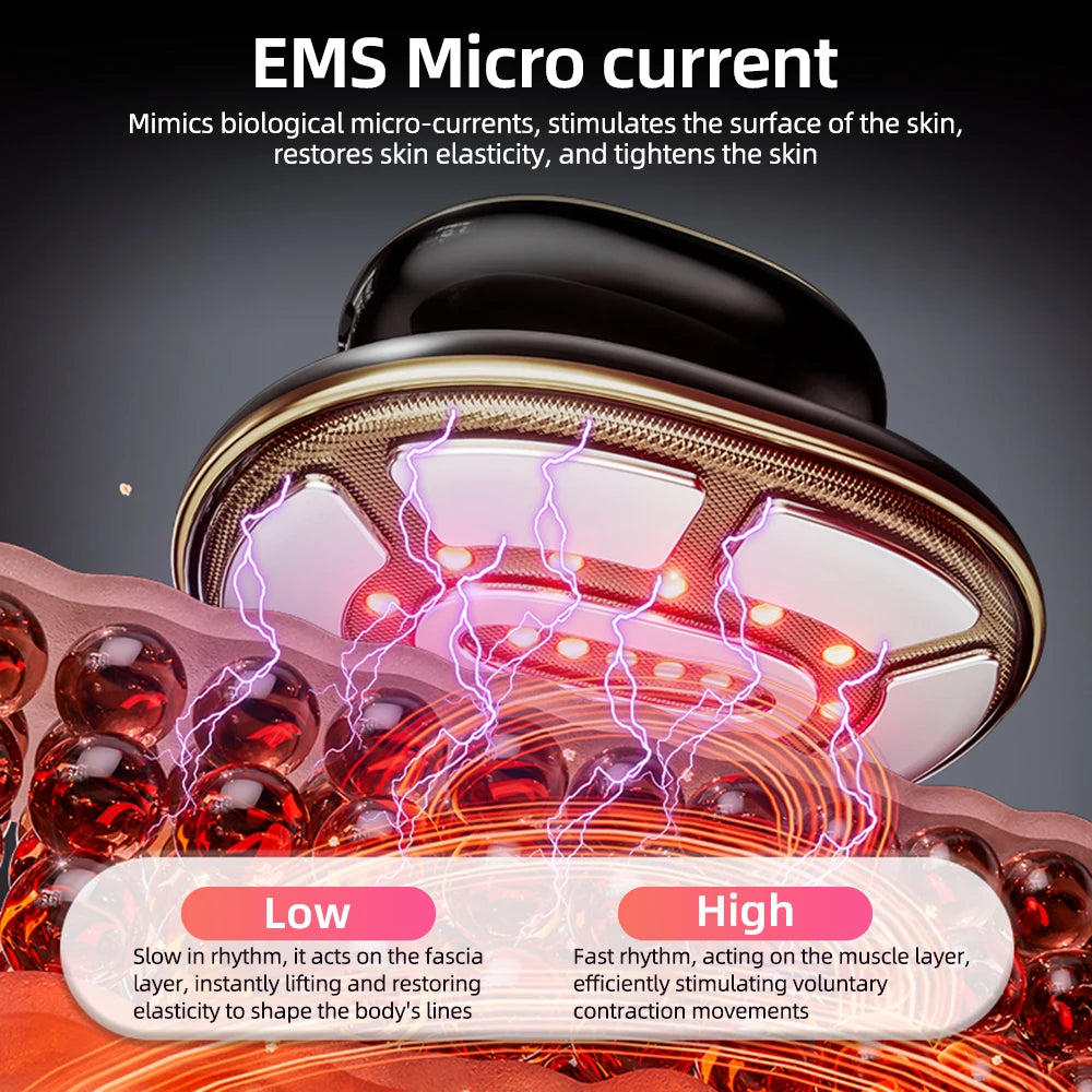 Cordless RF Body Slimming Machine EMS Miro current Fat Burner Slim Shaping Set 4 color Light Lose Weight Anti Cellulite Massager
