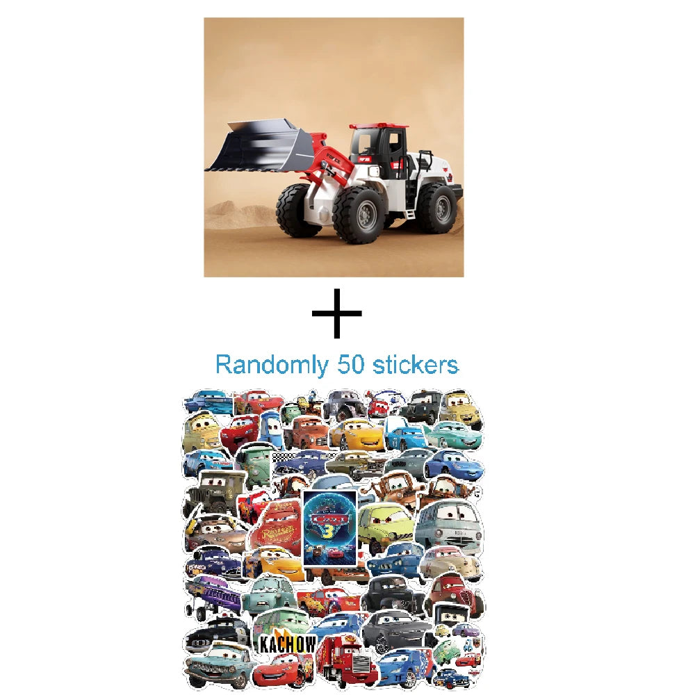 1:32 Alloy Engineering Forklift Diecast Model Toys Car with Spray Sound Light Front Wheel Steering Vehcies Kids Interactive Toys
