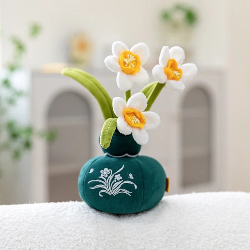 Lifelike Tulip Succulent Plants Plush Stuffed Toys Flower Decorations Floral Bouquet Design  Living Room Decor For Girl Gift