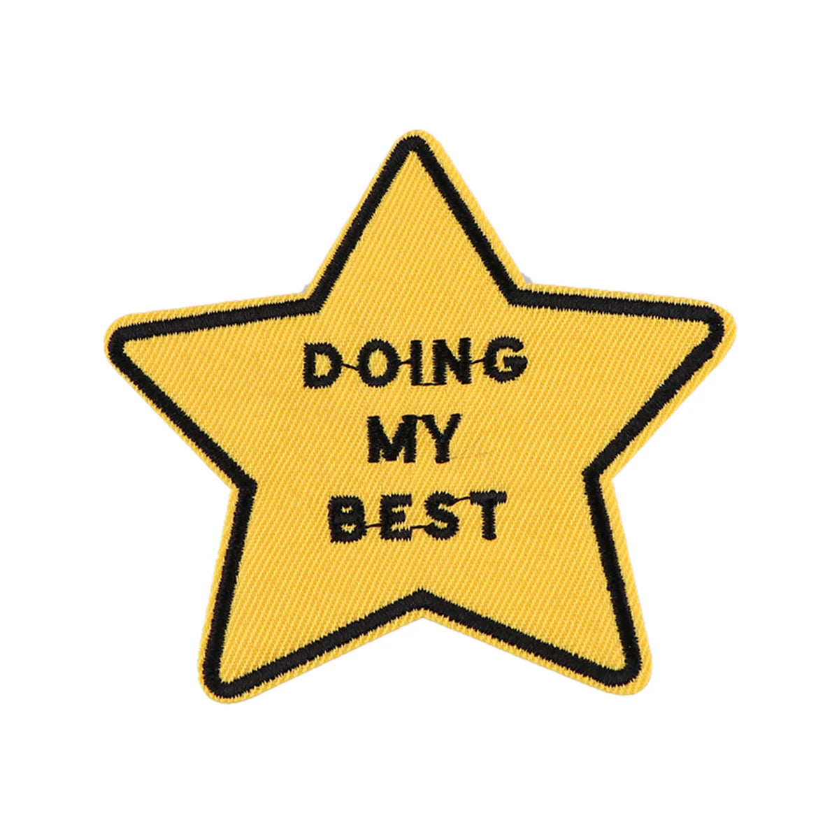 THIS IS THE WAY Patch Motivational Phrase Iron On Patches On Clothes Applique Sewing Jackets Stripes Embroidered Badge Patch