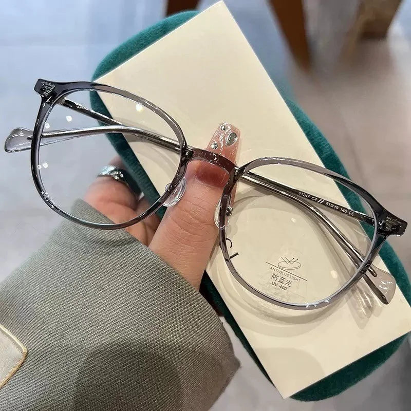 3pcs Women's Fashion Frame Ultra Light Oval Anti Blue Light Glasses Suitable for Daily Office Wear