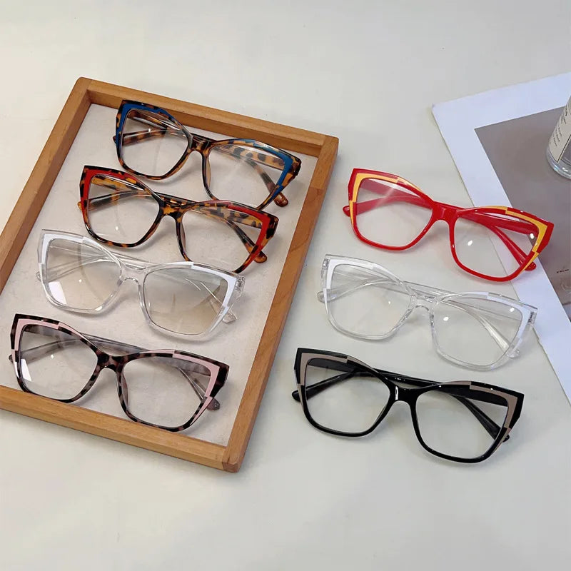JNPCXI Square Women Glasses Frame Clear Anti-Blu-Ray Eyewear Fashion Red Men Optical Frame Wholesale Price