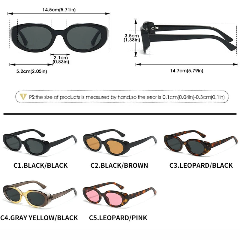 JNPCXI Retro Small Cat Eye Sunglasses Women Fashion Colorful Shades Leopard Sun Glasses Female UV400 Men Eyewear