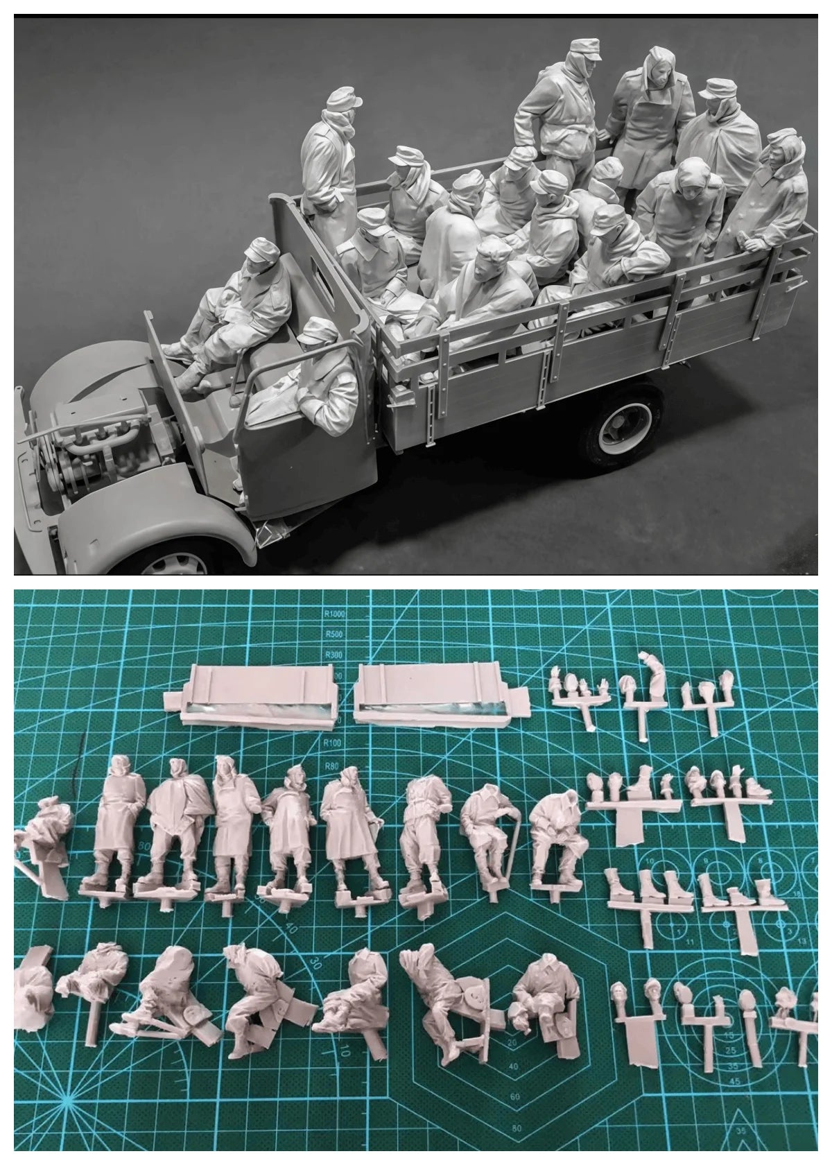 1/35 Die-casting Resin Model Assembly Kit, GK， Resin Soldier Model Toy, Unpainted