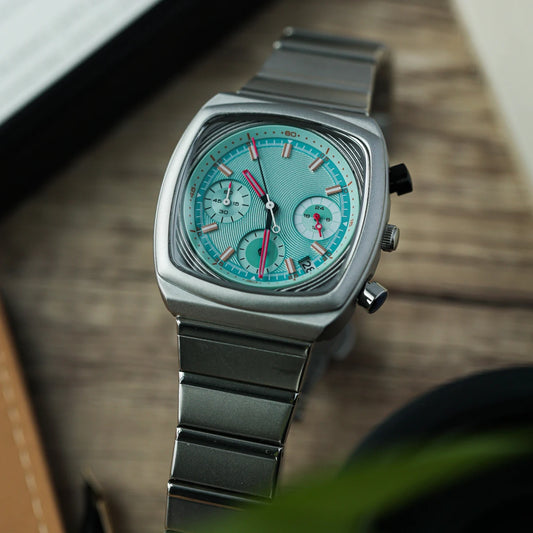 2025 blue square watch niche light luxury, high-end men's watch, trendy watch