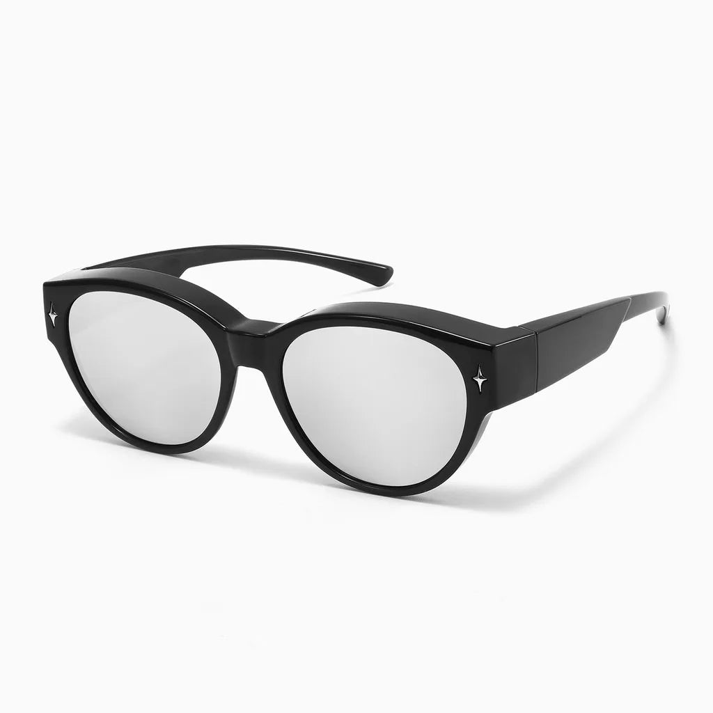 Korean New Style Cat Eye Sunglasses Fever Black Sunglasses Holiday Travel Men and Women Glasses Myopia